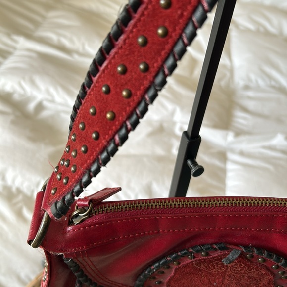 BCBG *COLLECTORS*handbag in RED with Black trim. - Picture 12 of 15